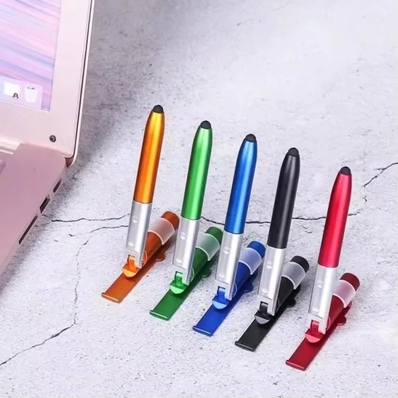School Supplies - ปากกาลูกลื่นอเนกประสงค์ 4 in 1 พร้อมไฟ LED