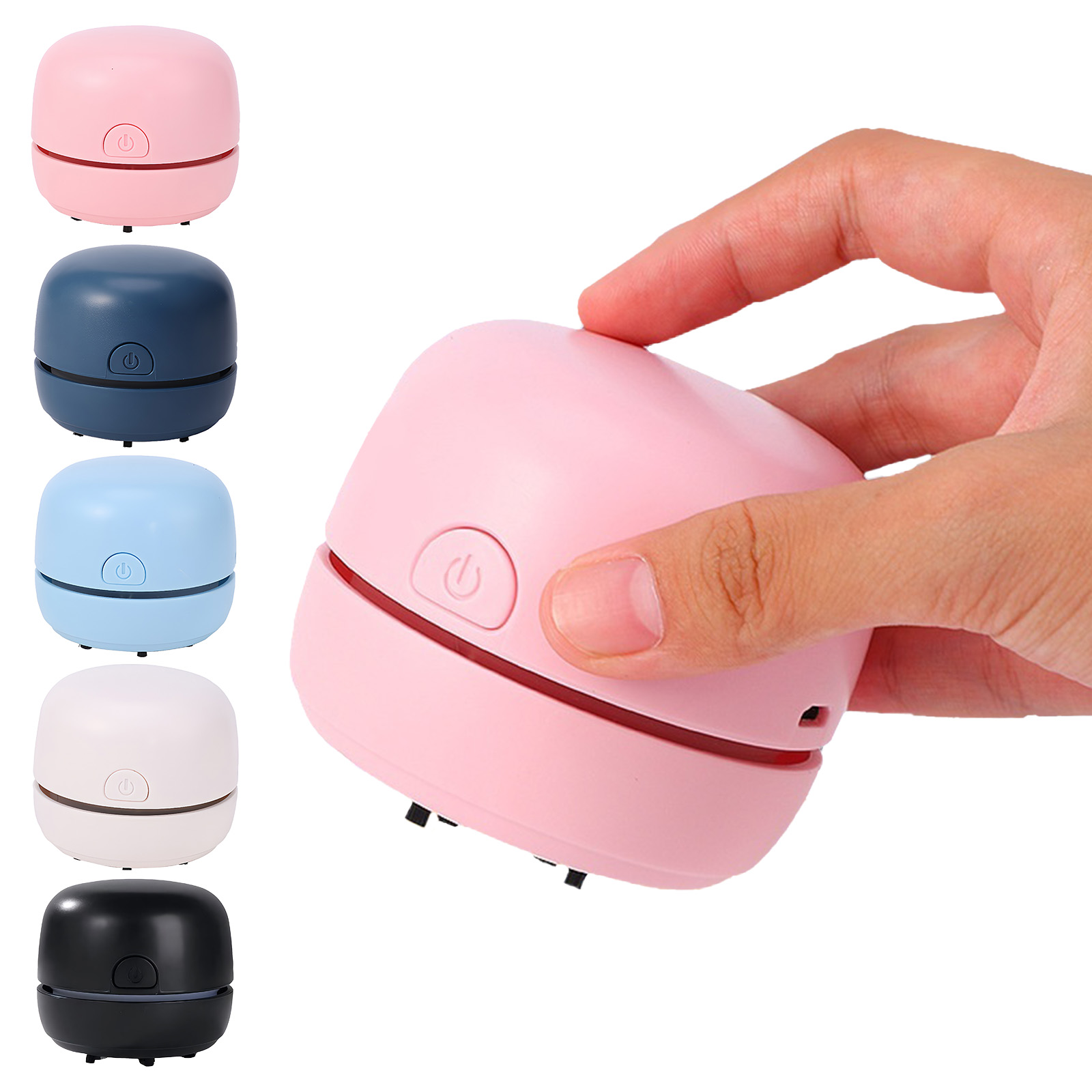 Mini Desktop Vacuum Cleaner For Eraser Dust - เครื่องดูดฝุ่นขนาดเล็กแบบมือถือไร้สาย ชาร์จ USB ดูดฝุ่น ขี้เล็บ แป้ง