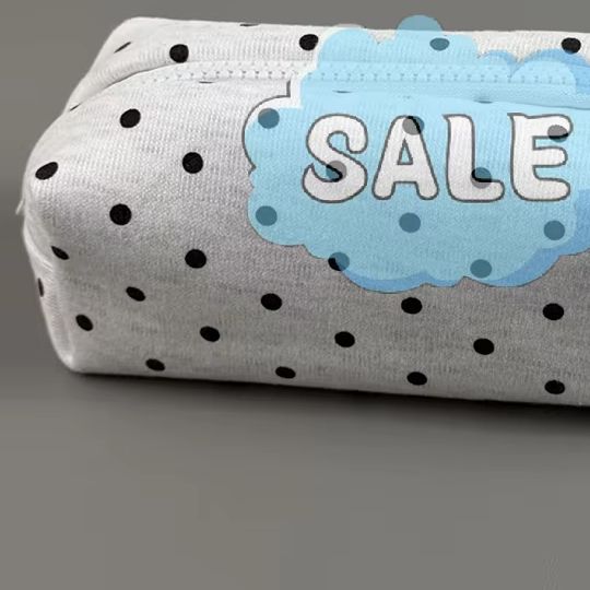 Aesthetic Large Pencil Case Pouch - • กระเป๋าใส่ดินสอลายจุด ดีไซน์น่ารัก สวยงาม จุของได้เยอะ สัมผัสนุ่ม