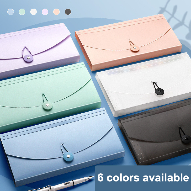 Expandable Accordion File Folder 13 Pockets - แฟ้มเอกสารแบบขยายได้ 13 ช่อง จัดระเบียบเอกสารแบบหีบเพลง ที่เก็บใบเสร็จ บิล