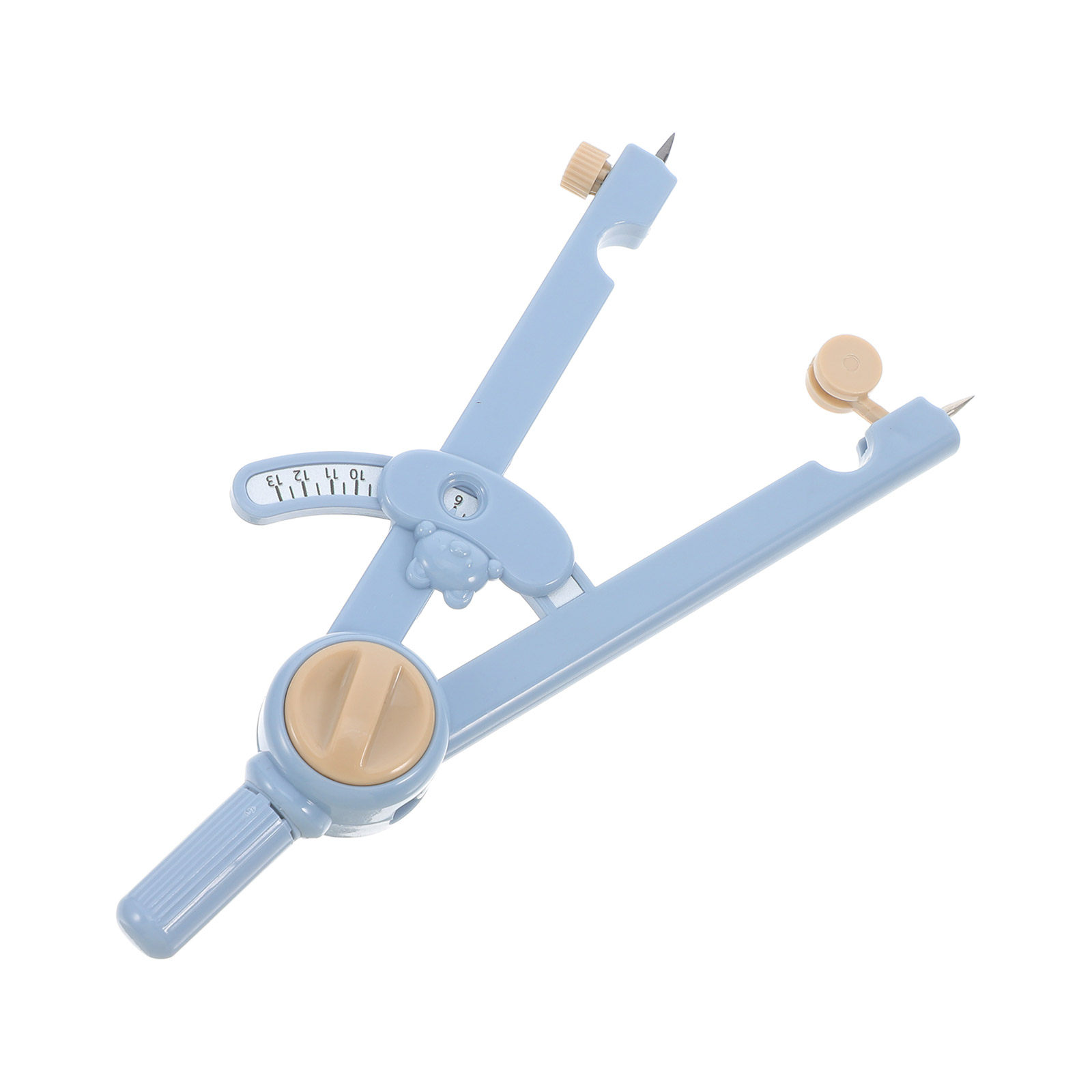 Math Geometry Set With Compass - ชุดวงเวียนคณิตศาสตร์โลหะอเนกประสงค์ 1 ชุด พร้อมไม้บรรทัดและปลายเข็มสำรอง สำหรับการวาดรูปเรขาคณิต งานเขียนแบบ