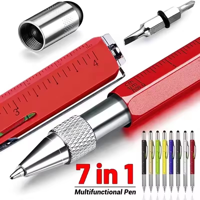 Writing Tools - ปากกา 7 in 1 แบบมัลติฟังก์ชั่น ปากกาสัมผัสหน้าจอแบบ
