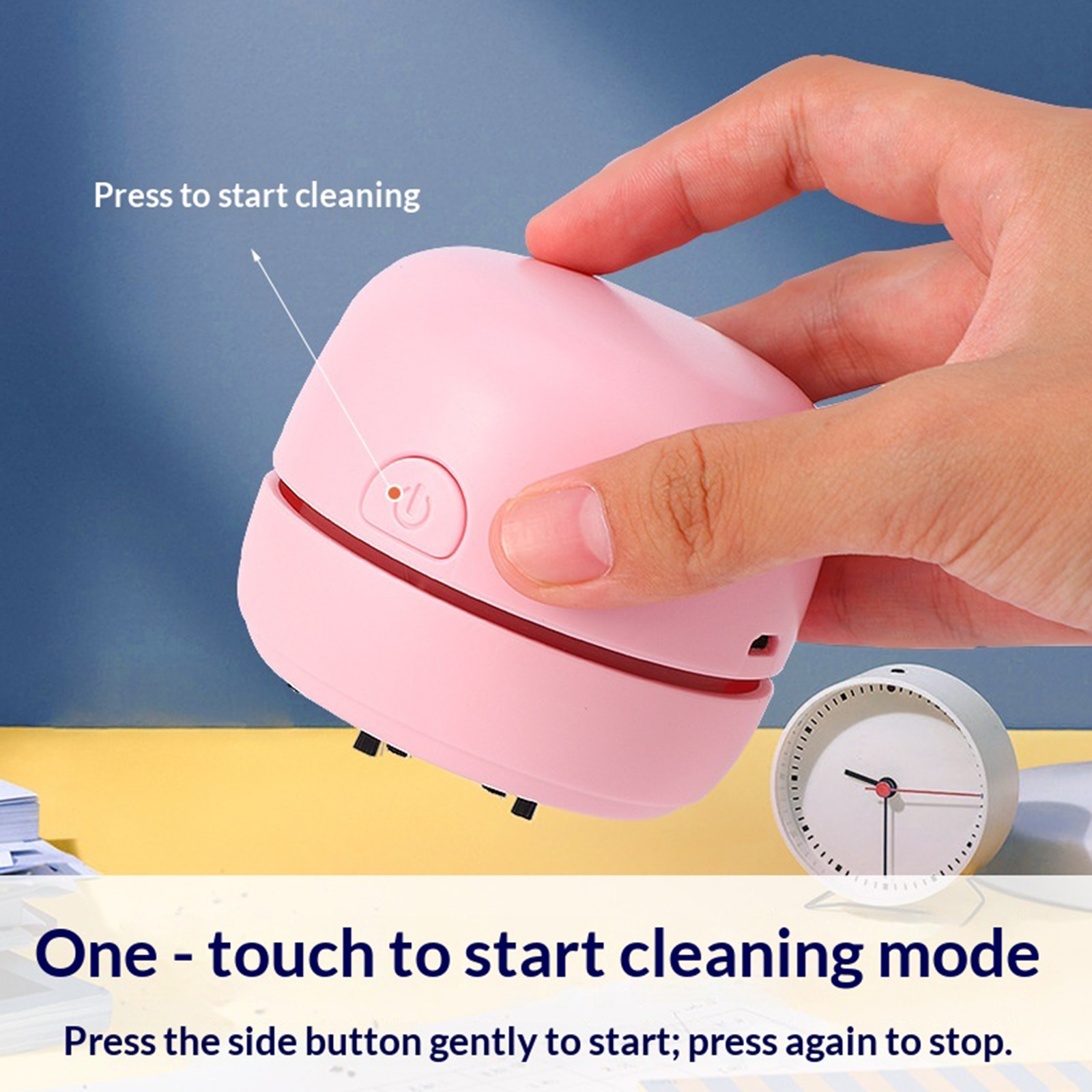เครื่องดูดฝุ่นขนาดเล็กแบบมือถื - Mini Desktop Vacuum Cleaner For Eraser Dust บทวิจารณ์และราคา