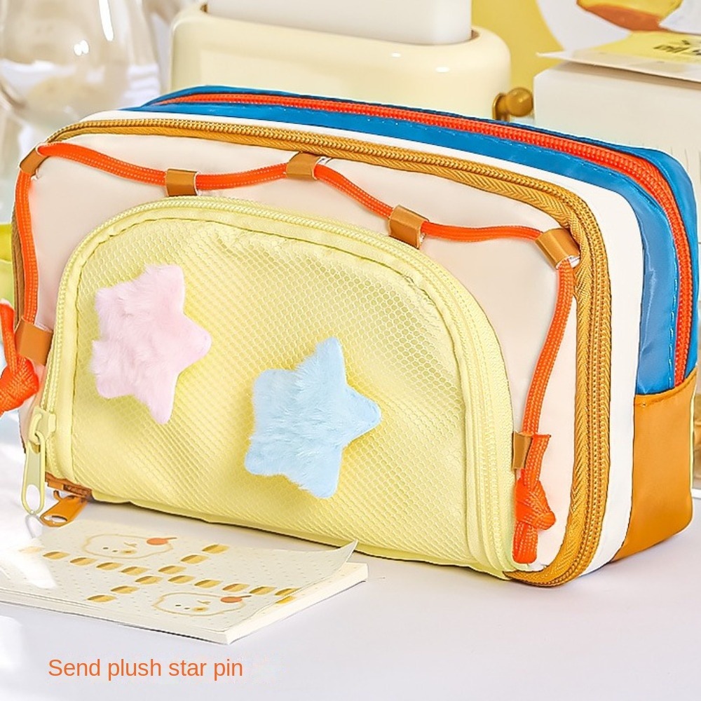 กระเป๋าเครื่องเขียนลายดาว Y2K  - Aesthetic Large Pencil Case Pouch บทวิจารณ์และราคา