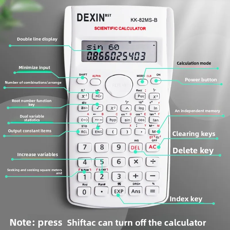 เครื่องคิดเลขวิทยาศาสตร์สำหรับ - Scientific Calculator For Secondary School บทวิจารณ์และราคา