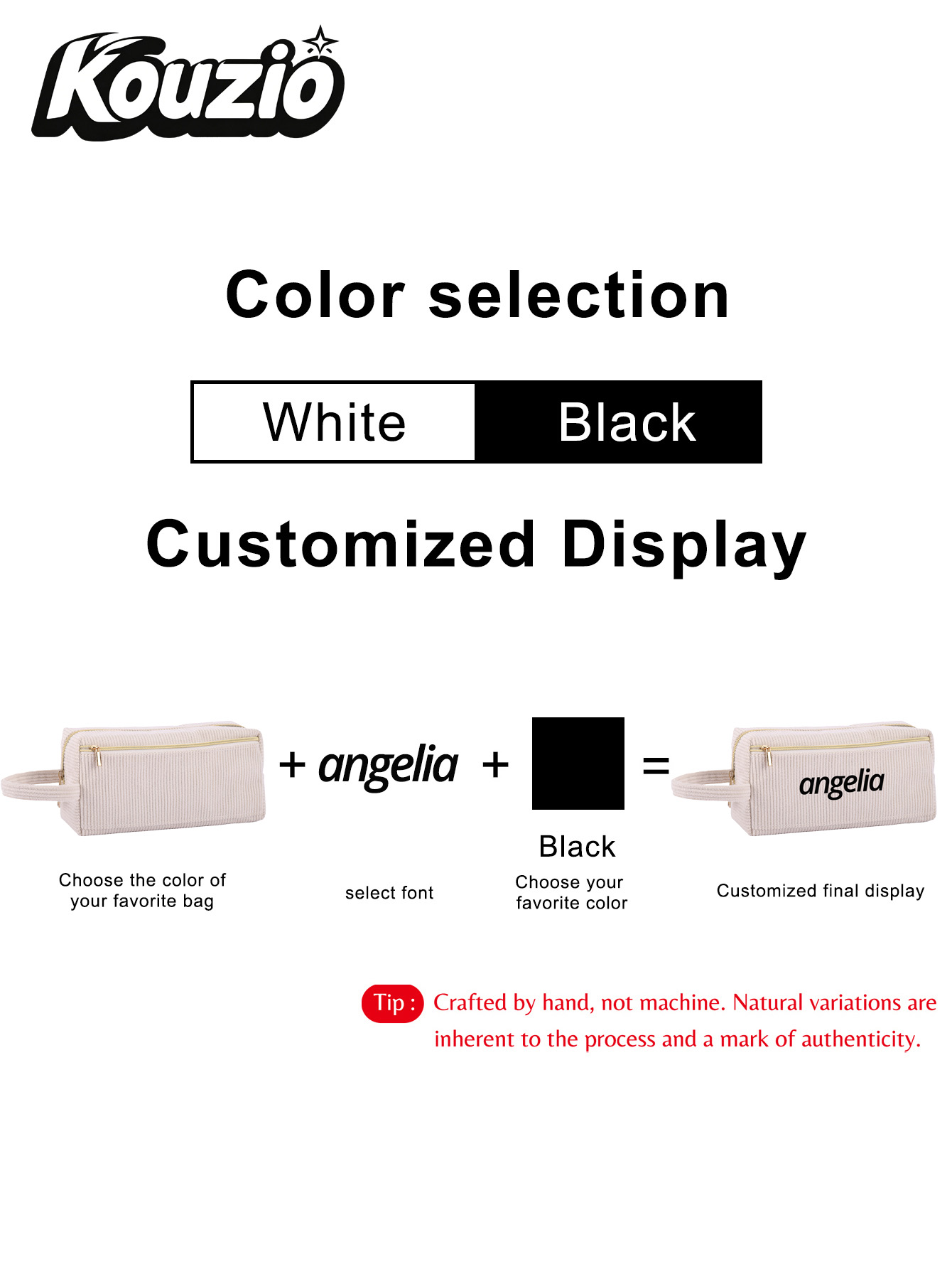 กระเป๋าใส่ดินสอผ้าคอร์ดูรอยพิม - Stationery บทวิจารณ์และราคา