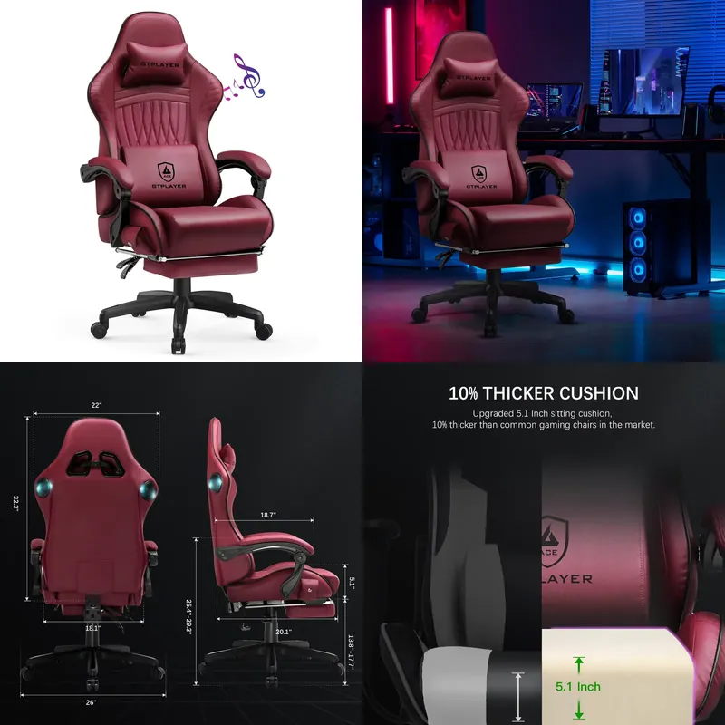 เก้าอี้เกมมิ่ง GTPLAYER พร้อมล - Office Furniture บทวิจารณ์และราคา