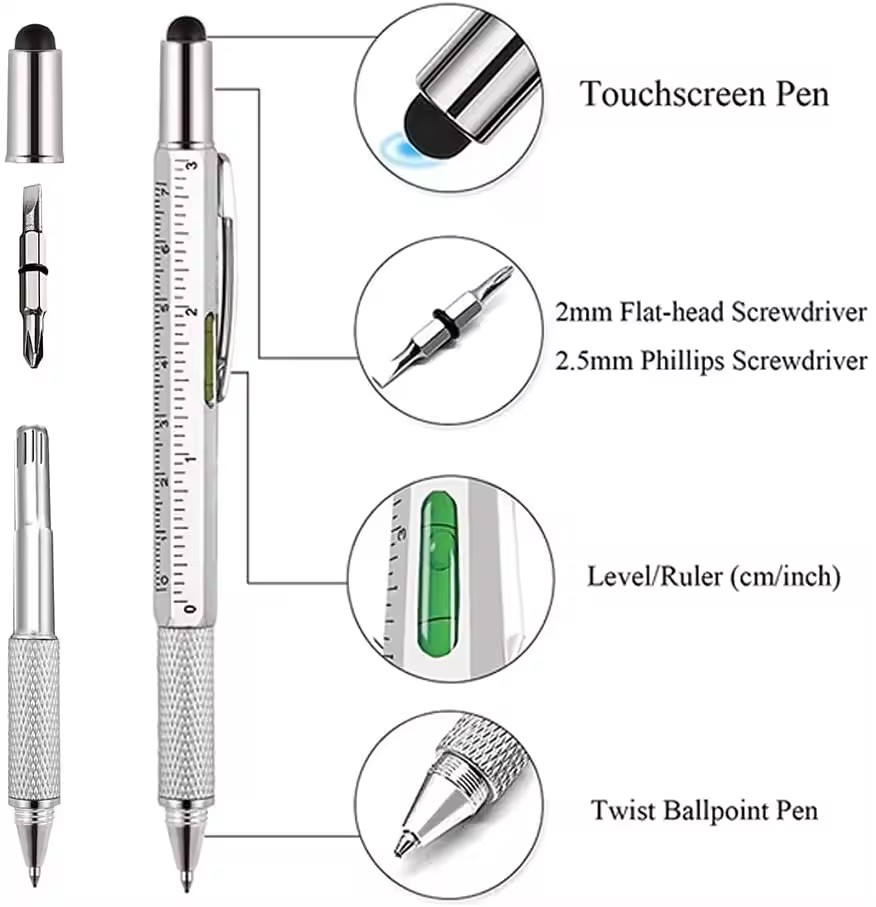 ปากกา 7 in 1 แบบมัลติฟังก์ชั่น - Writing Tools บทวิจารณ์และราคา