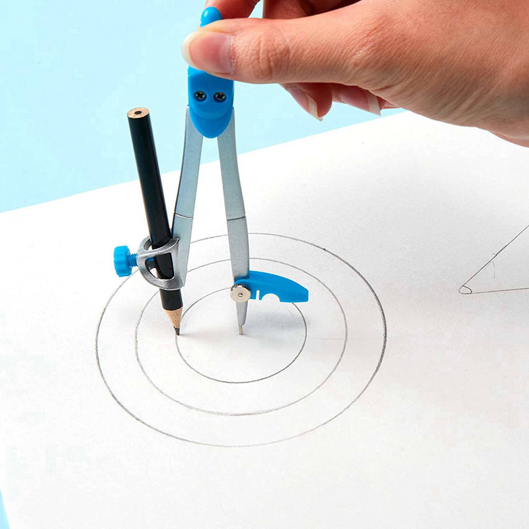 ชุดอุปกรณ์คณิตศาสตร์คุณภาพสูง  - Math Geometry Set With Compass บทวิจารณ์และราคา